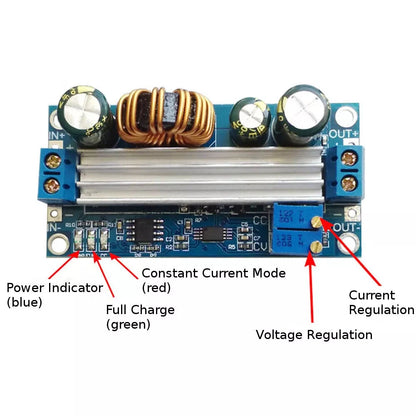 2X DC Buck Boost Voltage Converter Constant Current Module Step Power Up/Down