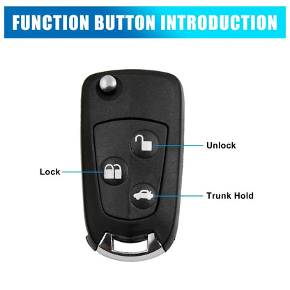 Key Fob Shell Case for Ford Mondeo Fiesta Focus (2000–2023)