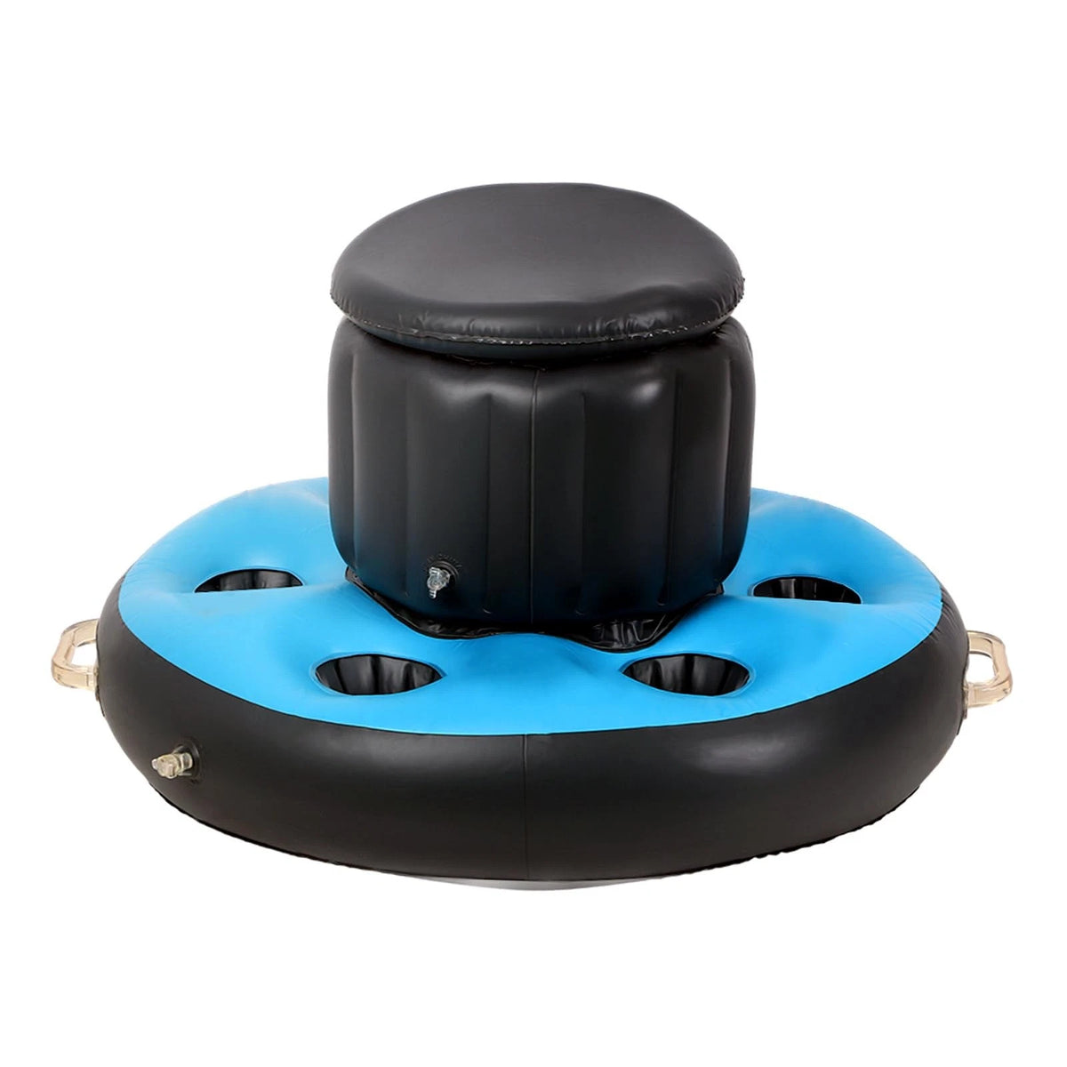 Inflatable Floating Cooler for Pools with 6 Cup Holders