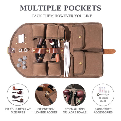 Waxed Canvas Bag for Automotive Use (16.34" x 9.65" Unfolded)