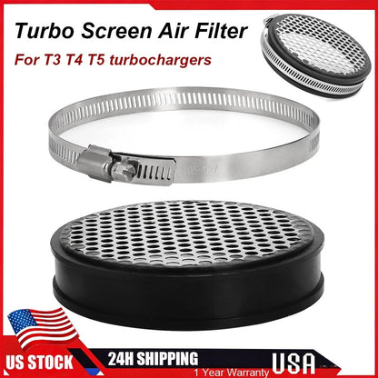 4" Turbo Screen Inlet Guard Mesh Filter for T3 T4 T5 Turbo (Turbocharger Air Screen Guard Filter)
