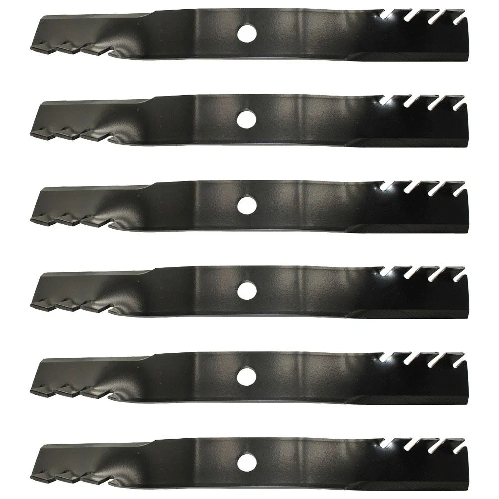 6X Toothed Mulching Blade for John Deere (Replaces M128485)
