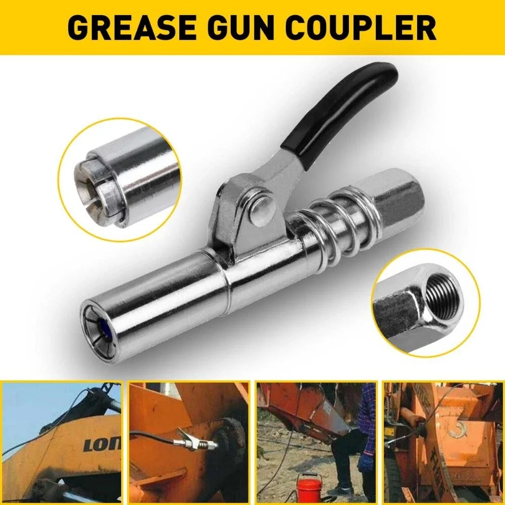 Heavy-Duty Quick Release Grease Coupler NPTI/8 10000PSI for Grease Gun
