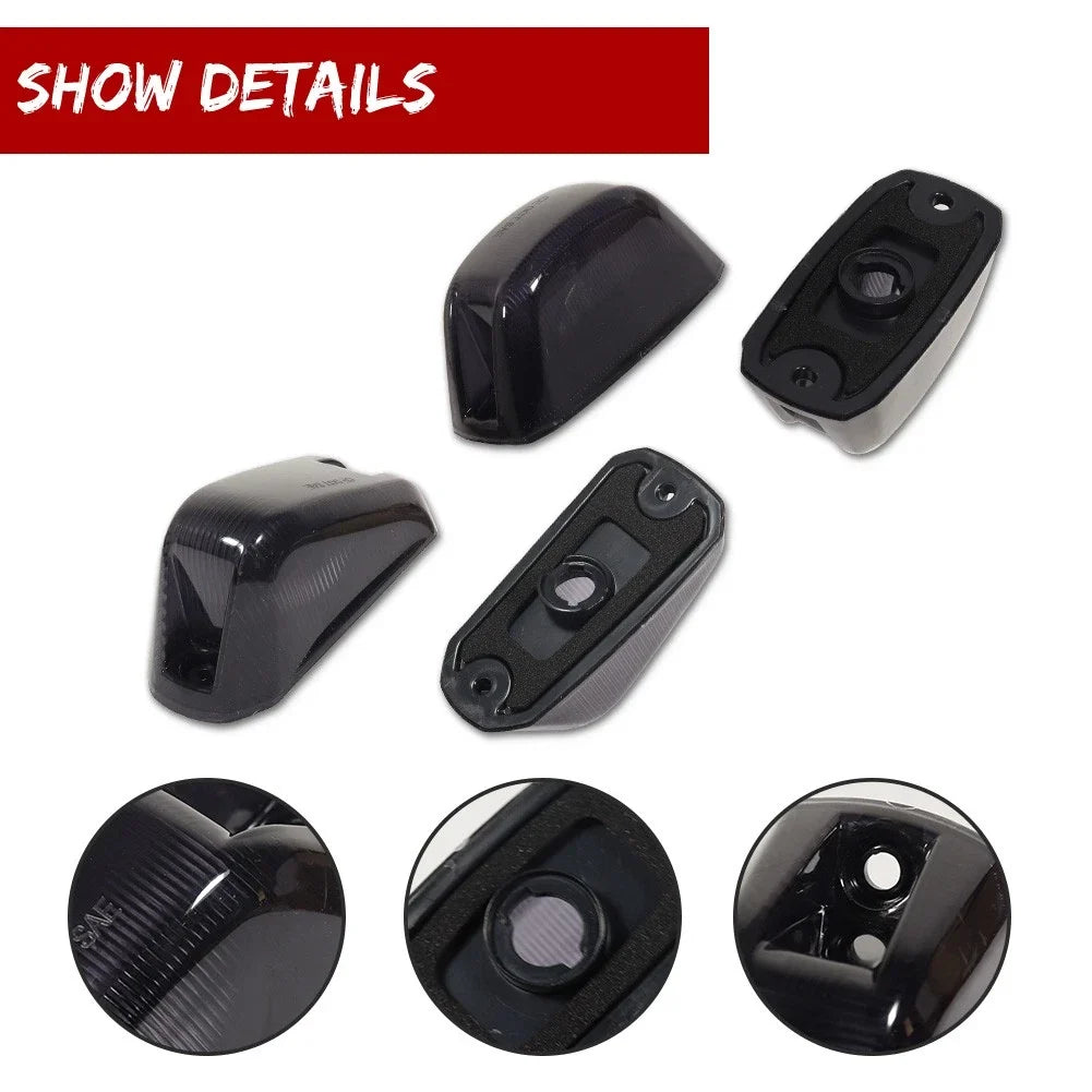 10PC Smoke Cab Roof Marker Running Lights for Ram ProMaster 1500 2500 3500 (2014–2023)