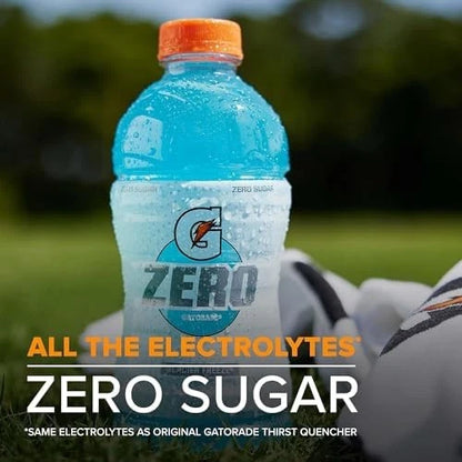 Pack of 8 Gatorade Zero Sugar Sports Drink 20 Fl Oz - Orange