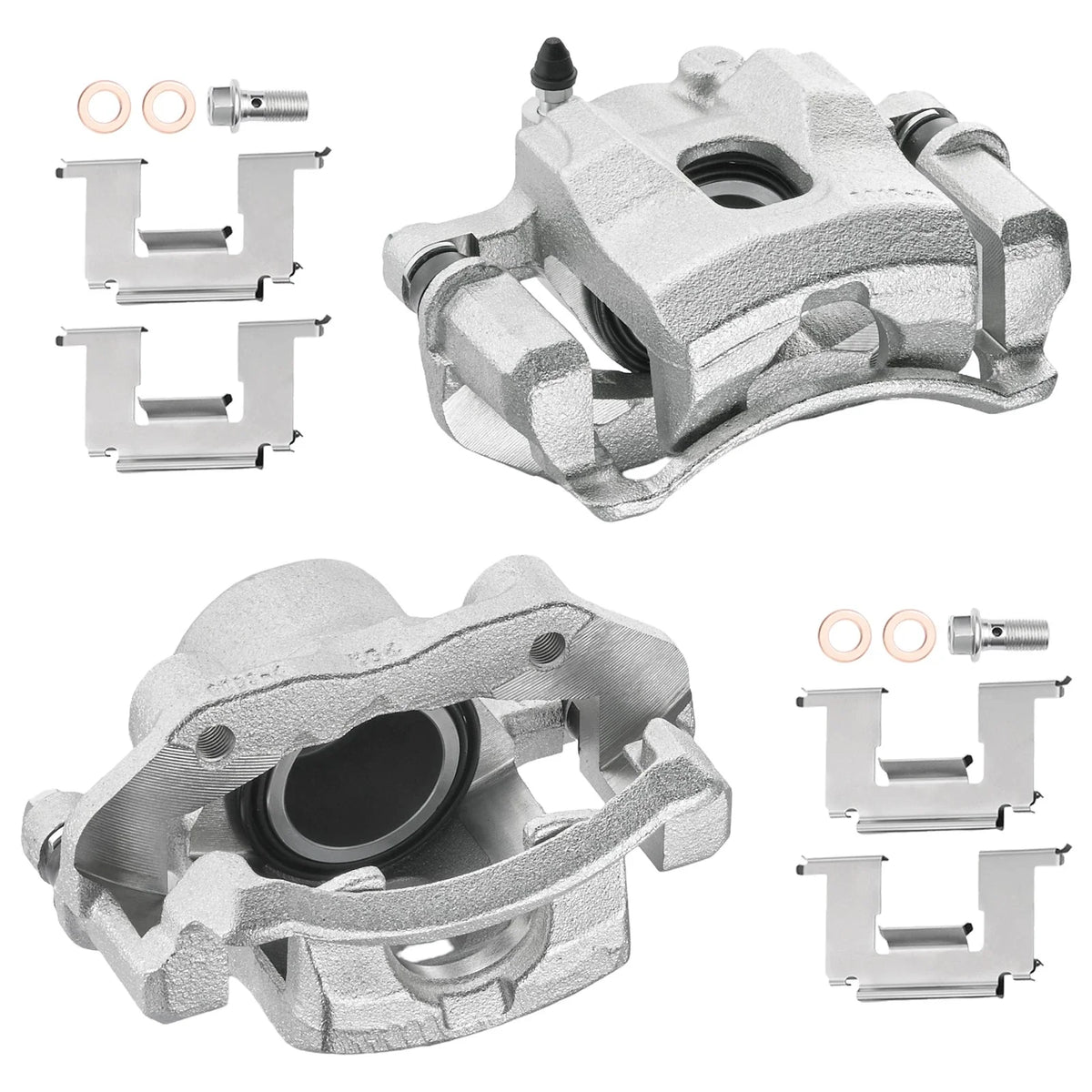 2Pcs Front Brake Calipers with Bracket for Nissan 720 (1983–1986)