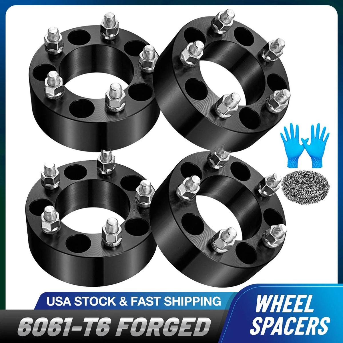 Set of 4 Wheel Spacers for Jeep Cherokee Wrangler Liberty (5x4.5)