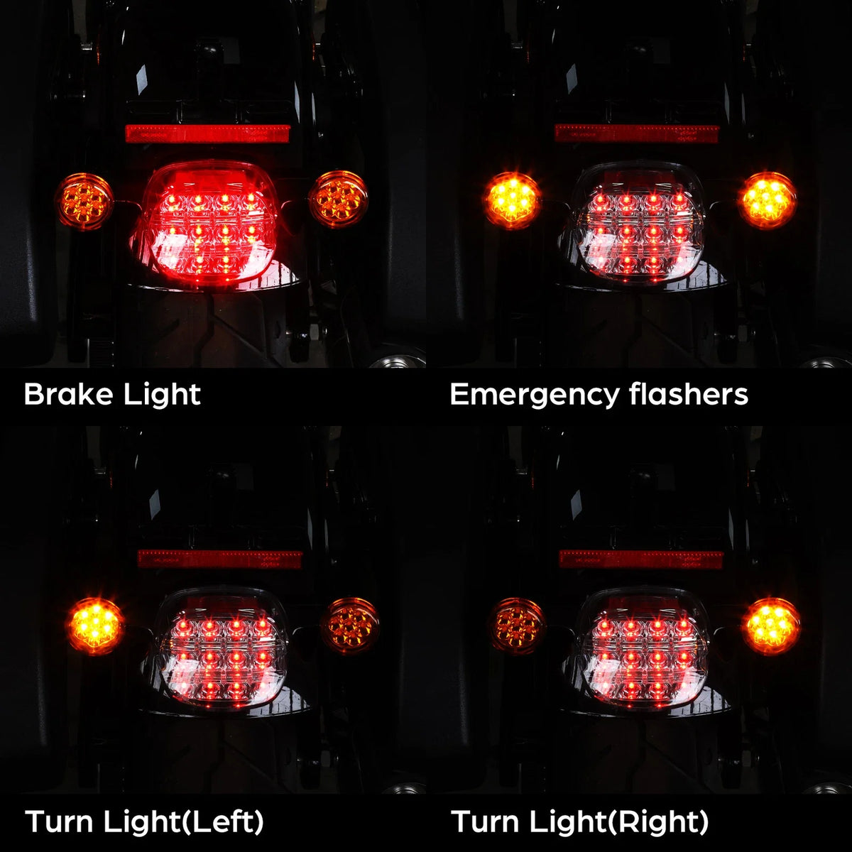 LED Rear Brake Turn Signal Tail Light for Harley Low Rider FXLR (2018–2020)