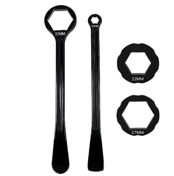 3-Piece Tire Repair Lever Tool Set for Motorcycle (32mm, 2722mm, 1310mm)