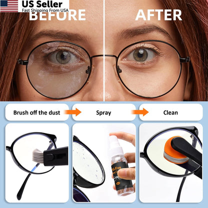 Eyeglass Cleaning Kit with 24H Anti Fog for Glasses