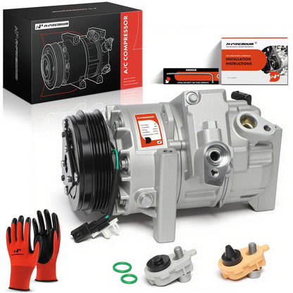 A/C Compressor with Clutch for Ford Transit-150 Transit-250 (2020–2024) LK4Z19703A LK4Z19703B LK4Z19703C LK4Z19703D 98669