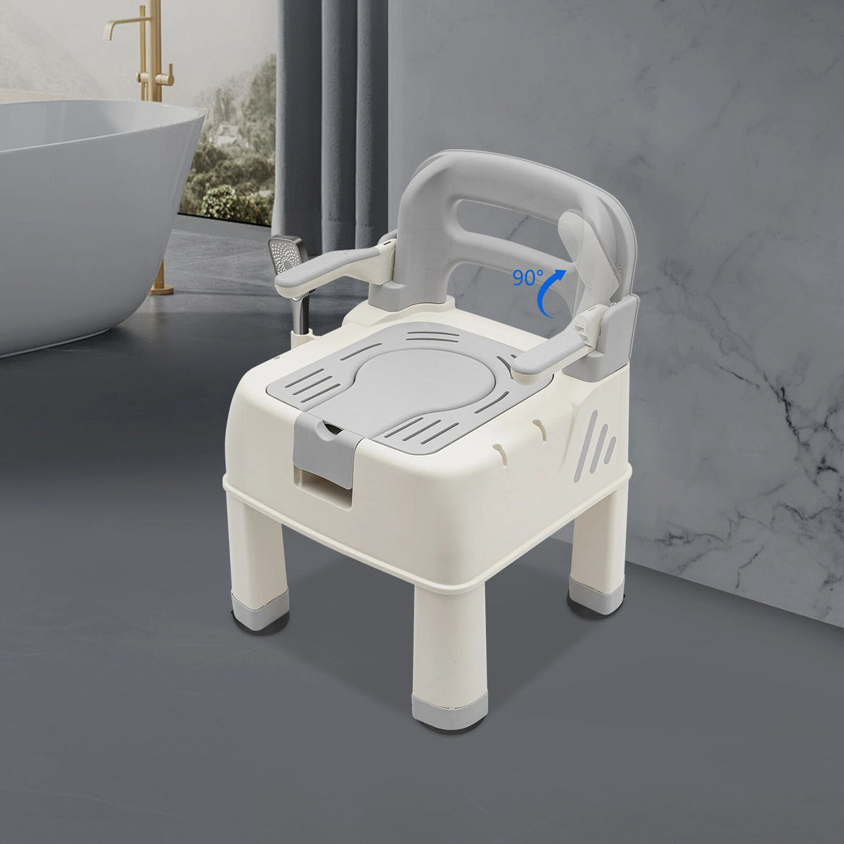 Portable Shower Chair for Bathroom Safety Seat (No Part Numbers)