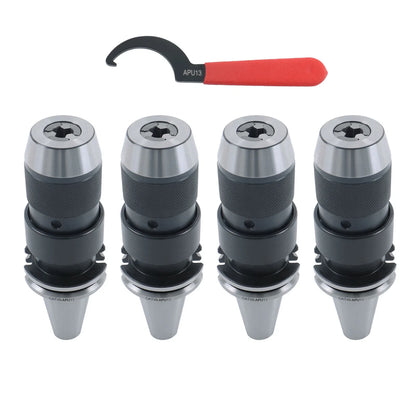 Set of 4 CAT40 Collet Chucks for HAAS CNC Machines