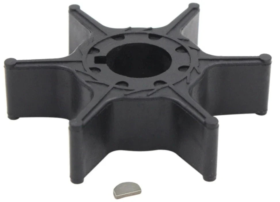 Water Pump Impeller with Key for Yamaha 2 Stroke 9.9 15 HP Outboard (1990–1999)