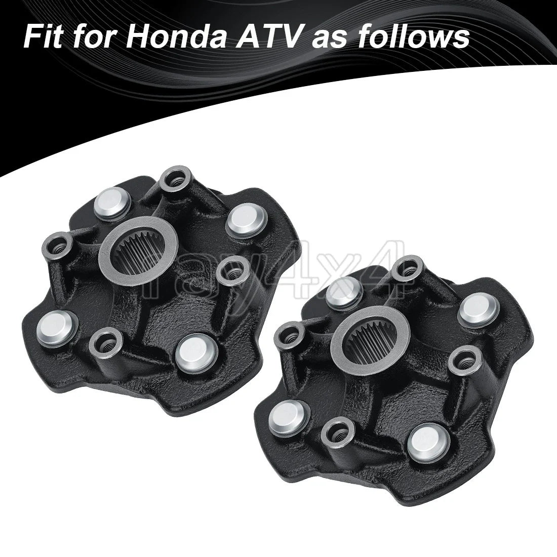 2 Front Wheel Hubs for Honda TRX420TE1 TRX420TM1 Rancher 420 (2014–2024)