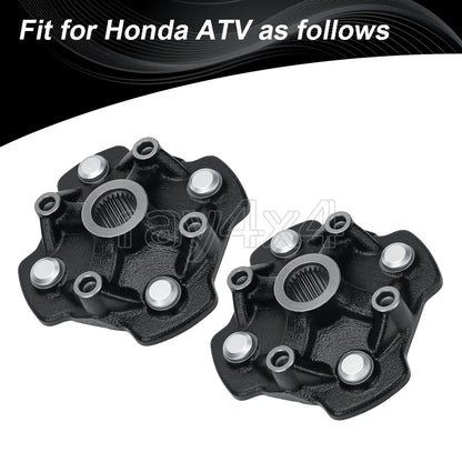 2 Front Wheel Hubs for Honda TRX420TE1 TRX420TM1 Rancher 420 (2014–2024)
