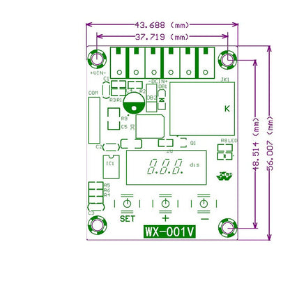 2X DC12V Voltage Detection Relay Charging & Discharging Module