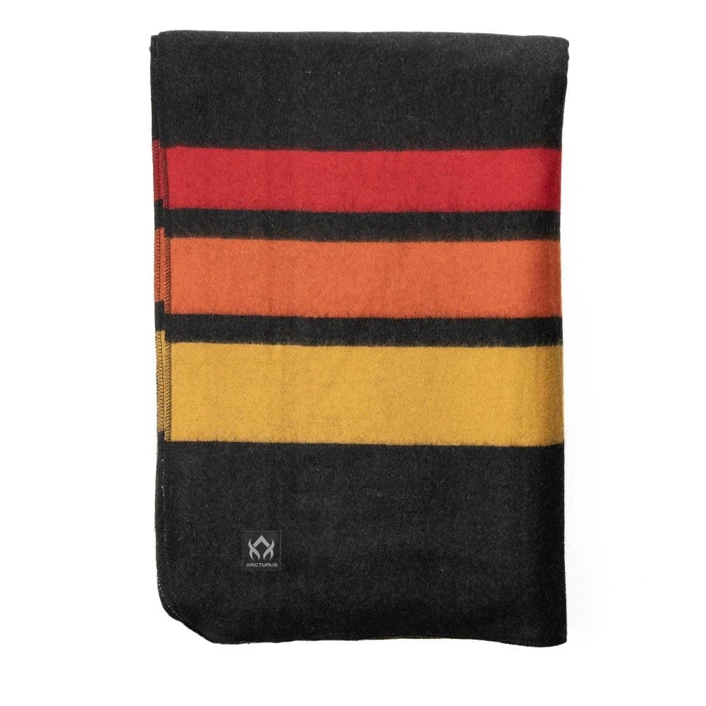 Rainier Wool Blanket for Camping (4.5lbs, Washable, Large)