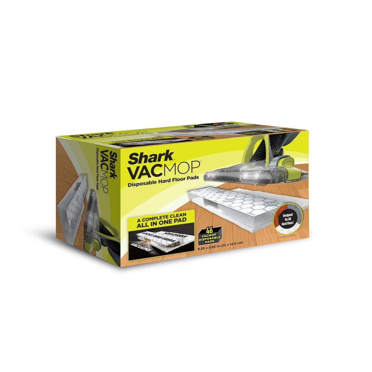 46 Count Disposable Hard Floor Pad Refills for Shark VACMOP