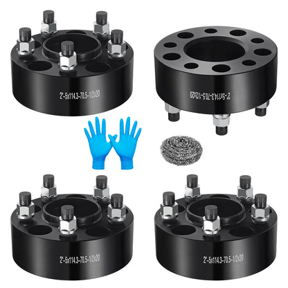 2" Hubcentric 5x4.5 Wheel Spacers for 1967–1967 Ford Falcon (1/2x20)