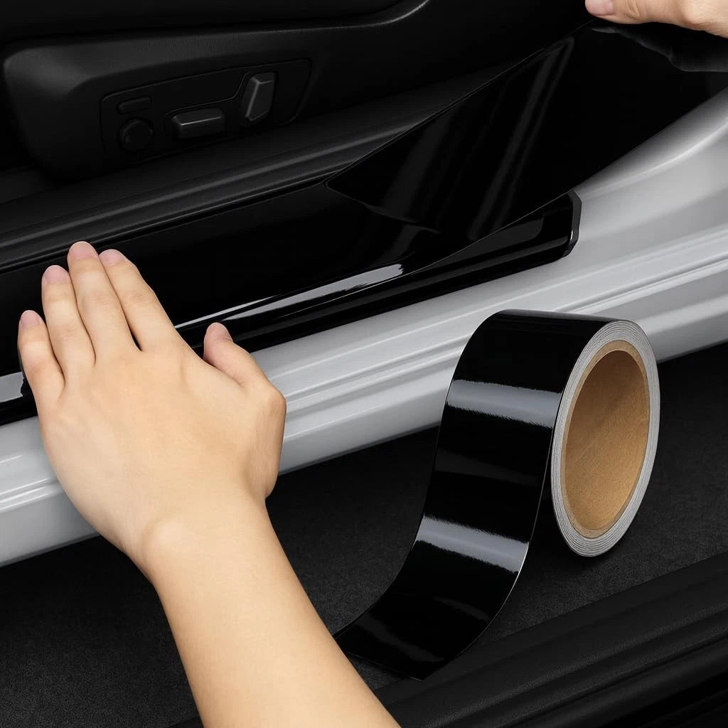 Gloss Black Vinyl Wrap Chrome Delete Trim 2 Inch x 30ft